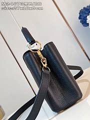 Okify Louis Vuitton BB Capucines Bag M24673 In Black 27x18x9cm  - 2