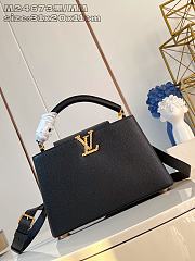 Okify Louis Vuitton MM Capucines Bag M24673 In Black 31x20x11cm  - 1