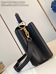 Okify Louis Vuitton MM Capucines Bag M24673 In Black 31x20x11cm  - 5