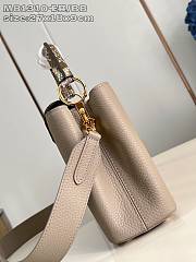 Okify Louis Vuitton BB Capucines Python Handle Bag M81310 In Beige 27x18x9cm - 5