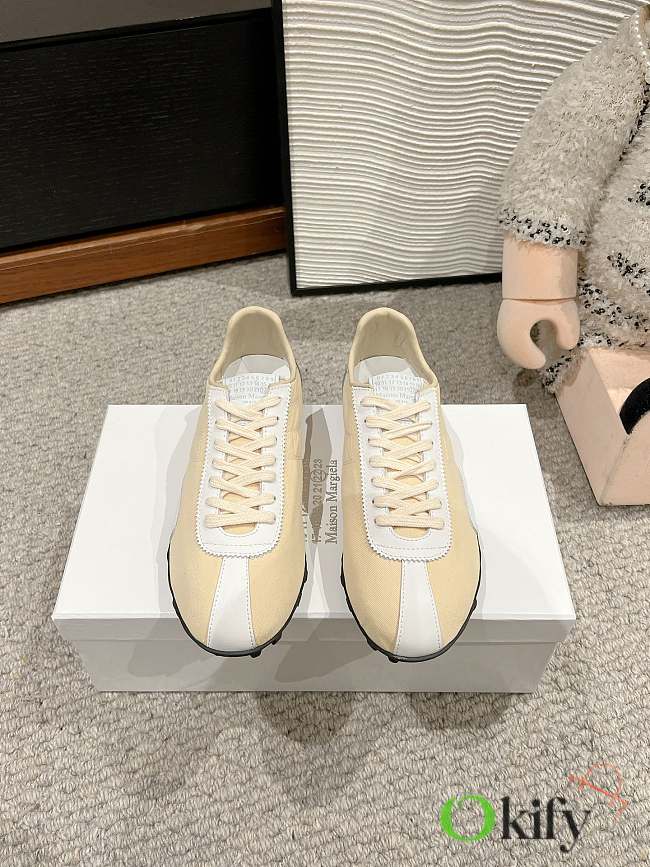 Okify Maison Margiela Sprinters Low Top Sneakers In Cream EU35-45 - 1