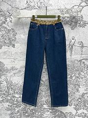 Okify Gucci High Waist Blue Jeans SML  - 1