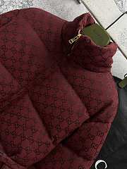 Okify Gucci Stand Collar Down Jacket In Red SML  - 3