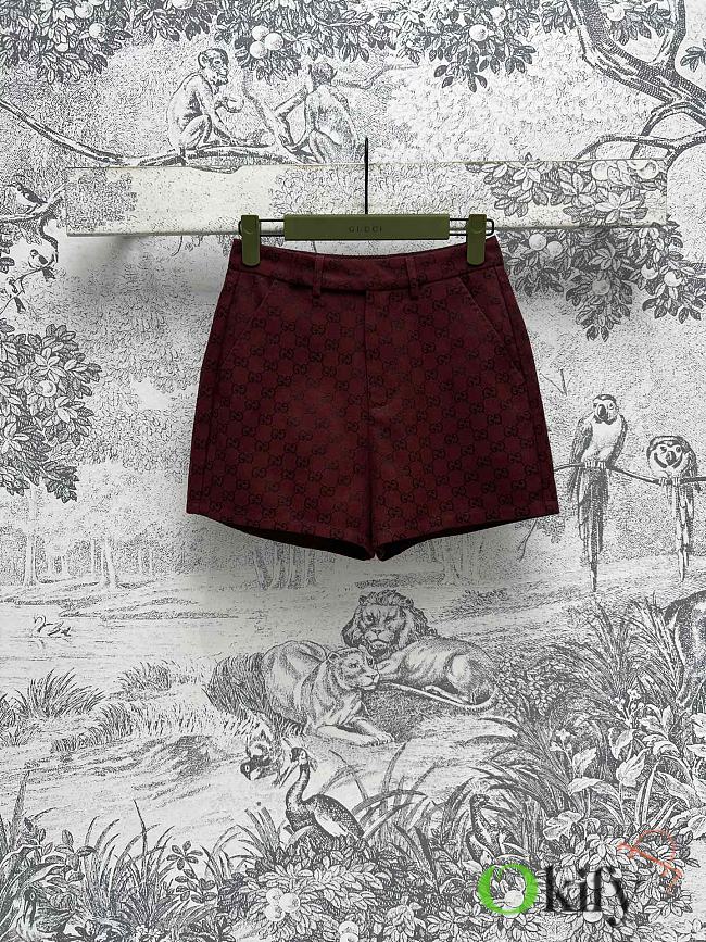 Okify Gucci High Waist Shorts In Red SML  - 1