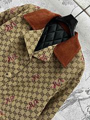 Okify Gucci Lapel Suit Quilted Jacket With Snake Pattern SML  - 4