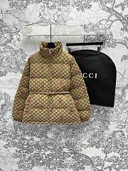 Okify Gucci Stand-up Collar Down Jacket With Snake Pattern SML  - 1