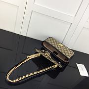 Okify Gucci Marmont Canvas Bag With Black Border 22x14x6cm  - 4