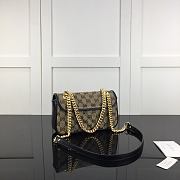 Okify Gucci Marmont Canvas Bag With Black Border 22x14x6cm  - 5