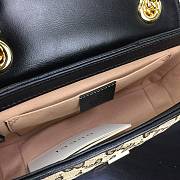 Okify Gucci Marmont Canvas Bag With Black Border 22x14x6cm  - 3