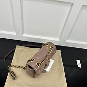 Okify Gucci Marmont Bag In Nude Pink With Small Logos 22x14x6cm - 5