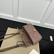 Okify Gucci Marmont Bag In Nude Pink With Small Logos 22x14x6cm - 4