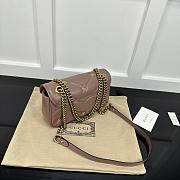 Okify Gucci Marmont Bag In Nude Pink With Small Logos 22x14x6cm - 3