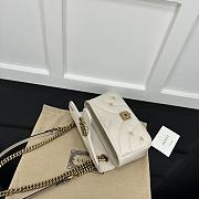 Okify Gucci Marmont Bag In White With Small Logos 22x14x6cm - 6