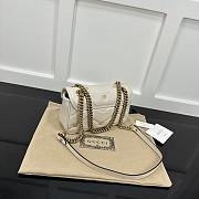 Okify Gucci Marmont Bag In White With Small Logos 22x14x6cm - 4