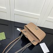 Okify Gucci Marmont Bag In Light Brown Lambskin 22x14x7cm  - 6