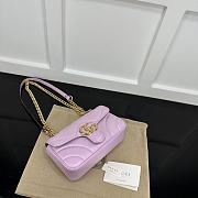 Okify Gucci Marmont Bag In Shiny Light Pink 22x14x6cm  - 4