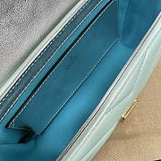 Okify Gucci Marmont Bag In Shiny Light Blue 22x14x6cm  - 2