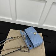 Okify Gucci Marmont Bag In Blue 22x14x7cm 20790 - 3