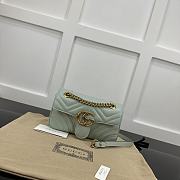 Okify Gucci Marmont Bag In Light Green 22x14x7cm 20792 - 1