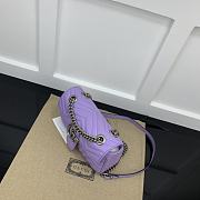 Okify Gucci Marmont Matelassé In Purple 22x14x6cm  - 6