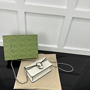 Okify Gucci Dionysus Super Mini Bag In White 17.5x11x6.5cm  - 4