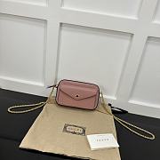 Okify Gucci Super Mini Shoulder Envelope Bag In Pink 18x11x4cm  - 1