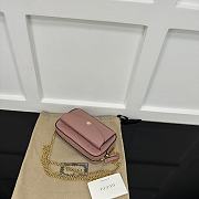 Okify Gucci Super Mini Shoulder Envelope Bag In Pink 18x11x4cm  - 3