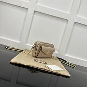 Okify Gucci Super Mini Shoulder Envelope Bag In Beige 18x11x4cm  - 5