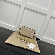 Okify Gucci Super Mini Shoulder Envelope Bag In Beige 18x11x4cm  - 4