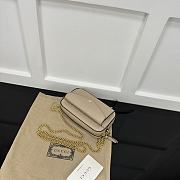 Okify Gucci Super Mini Shoulder Envelope Bag In Beige 18x11x4cm  - 3