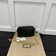 Okify Gucci Super Mini Shoulder Envelope Bag In Black 18x11x4cm  - 5