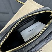 Okify Gucci Super Mini Shoulder Envelope Bag In Black 18x11x4cm  - 4