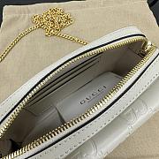 Okify Gucci Super Mini Shoulder Envelope Bag In White 18x11x4cm  - 3