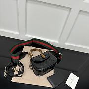 Okify Gucci Bamboo 1947 Mini Top Handle Bag In Black 17x12x7.5cm  - 5