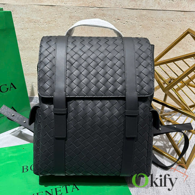 Okify Bottega Veneta Back-To-School Backpack In Black 3980 CHF 31x39x14cm - 1