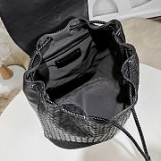 Okify Bottega Veneta Black Backpack 37x30x18cm  - 3