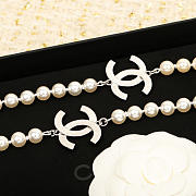 Okify CC Pearl Silver Necklace 20812 - 3