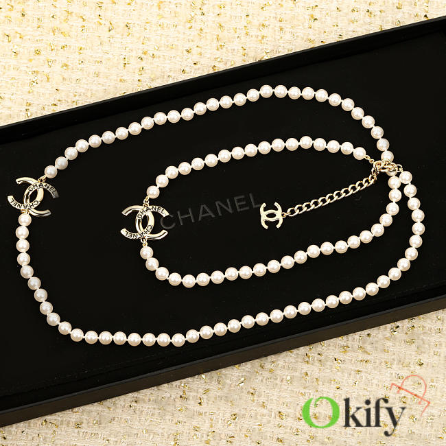 Okify CC Pearl Gold Necklace 20813 - 1