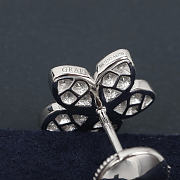 Okify Graff Flowers Silver Earrings 20817 - 3