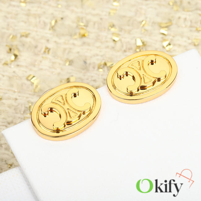 Okify Celine Gold Earrings 20820 - 1