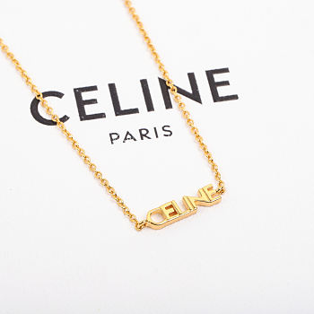 Okify Celine Name Gold Necklace 20822