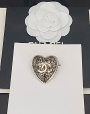 Okify CC Heart Gold Brooch 20827 - 1