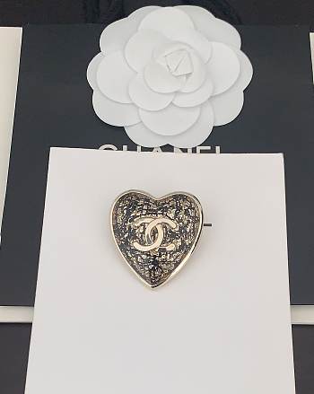 Okify CC Heart Gold Brooch 20827