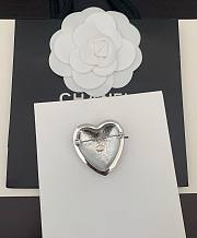 Okify CC Heart Silver Brooch 20828 - 3