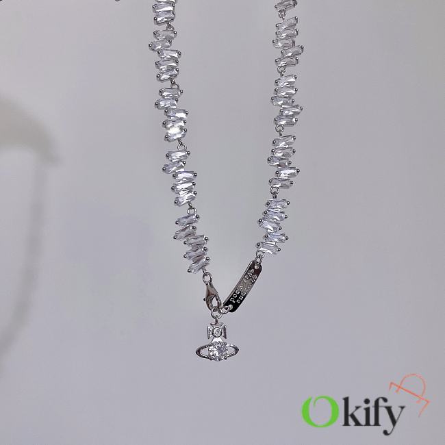 Okify Vivienne Westwood Crystal Necklace  - 1