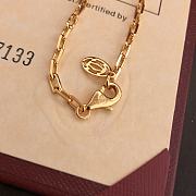 Okify Cartier Santos Gold Chain Necklace  - 3