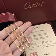 Okify Cartier Santos Gold Chain Necklace  - 2