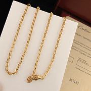 Okify Cartier Santos Gold Chain Necklace  - 1