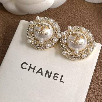 Okify CC Pearl And Diamond Earrings 20839