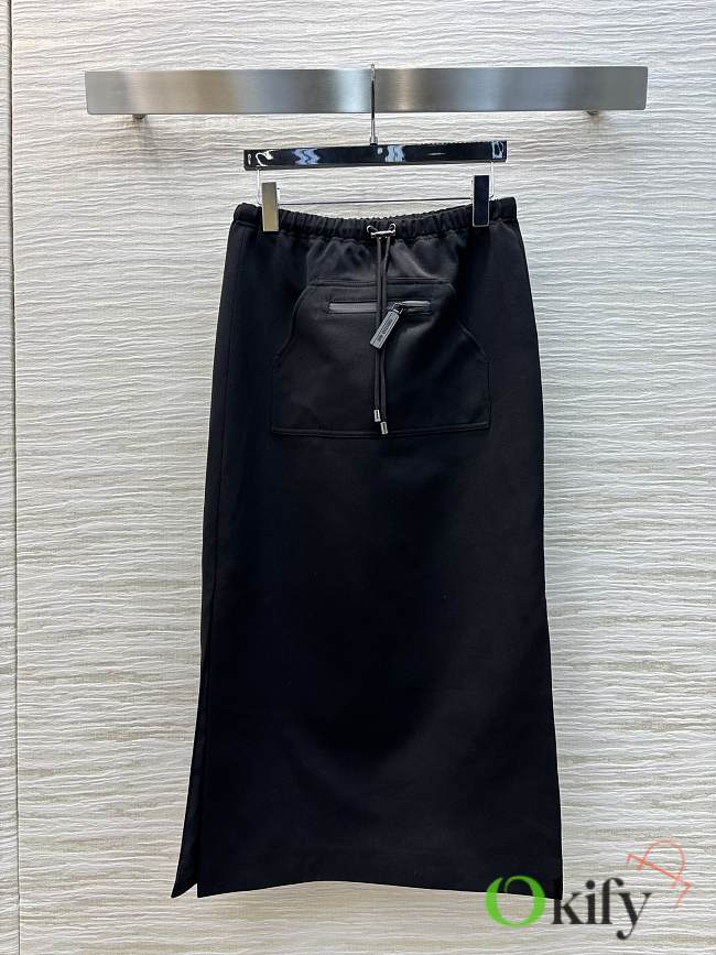 Okify Dior Black Long Skirt SML  - 1